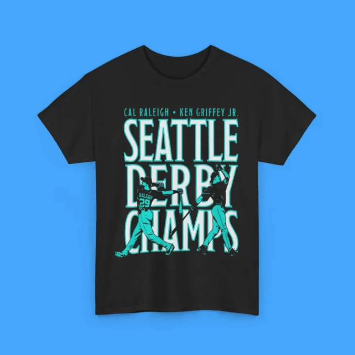 Cal Raleigh and Ken Griffey Jr Seattle Derby Champs Shirt